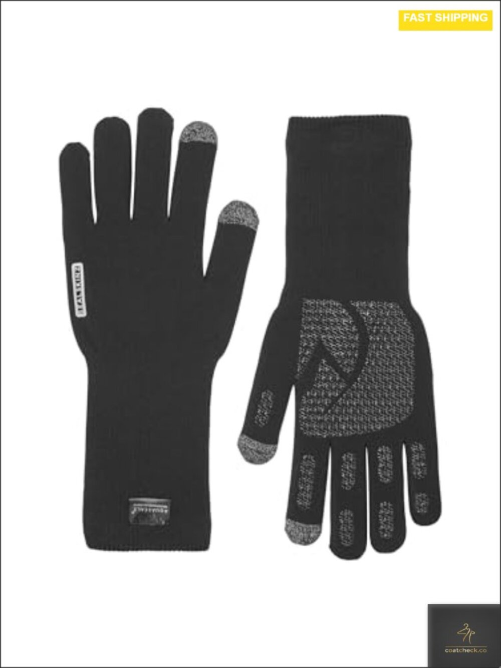 Waterproof Gauntlet Gloves Merino Wool Nylon Knit Hiking Cycling Outdoor